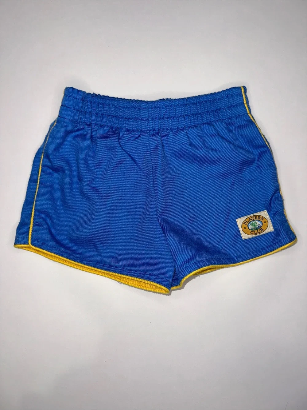 Vintage Players Club Blue with Yellow Trim Matching Set. Top and Shorts. Size 4
